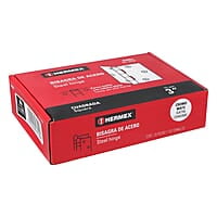 Bisagra cuadrada 3', acero cromo mate, plana - BC-303P / 43261 Bisagra cuadrada 3', acero cromo mate, plana - BC-303P / 43261