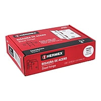 Bisagra cuadrada 3', acero cromo mate, redonda - BC-303R / 43256 Bisagra cuadrada 3', acero cromo mate, redonda - BC-303R / 43256