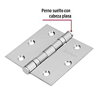 Bisagra cuadrada 3', acero inoxidable, plana - BC-304P / 43227 Bisagra cuadrada 3', acero inoxidable, plana - BC-304P / 43227