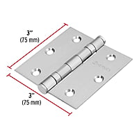 Bisagra cuadrada 3', acero inoxidable, plana - BC-304P / 43227 Bisagra cuadrada 3', acero inoxidable, plana - BC-304P / 43227