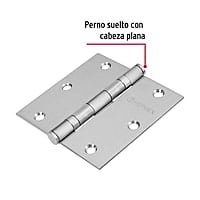 Bisagra cuadrada 3-1/2', acero inoxidable, plana - BC-354P / 43228 Bisagra cuadrada 3-1/2', acero inoxidable, plana - BC-354P / 43228