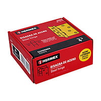 Bisagra cuadrada 4', acero latonado, redonda - BC-401R / 43234 Bisagra cuadrada 4', acero latonado, redonda - BC-401R / 43234