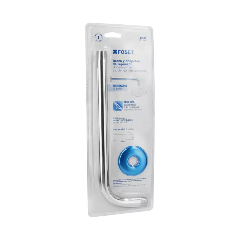 Brazo y chapetón de repuesto para regadera, Aqua, blister - BCH-600B / 44510