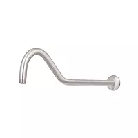 Brazo y chapetón tipo gancho para regadera, 50 cm, satinado - BCH-720N / 44509 Brazo y chapetón tipo gancho para regadera, 50 cm, satinado - BCH-720N / 44509