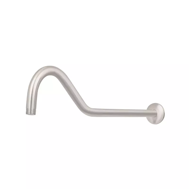 Brazo y chapetón tipo gancho para regadera, 50 cm, satinado - BCH-720N / 44509 Brazo y chapetón tipo gancho para regadera, 50 cm, satinado - BCH-720N / 44509