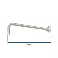 Brazo y chapetón para regadera, 50 cm, satinado, Riviera - BCH-750N / 45778 Brazo y chapetón para regadera, 50 cm, satinado, Riviera - BCH-750N / 45778