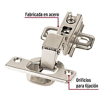 Bolsa c/2 bisagras bidimensionales de 110°,cobertura interna - BIDI-110I / 43159 Bolsa c/2 bisagras bidimensionales de 110°,cobertura interna - BIDI-110I / 43159