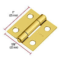 Bisagra rectangular 1', acero latonado - BR-101 / 43192 Bisagra rectangular 1', acero latonado - BR-101 / 43192