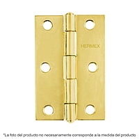 Bisagra rectangular 1', acero latonado - BR-101 / 43192 Bisagra rectangular 1', acero latonado - BR-101 / 43192