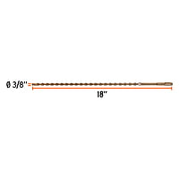 Broca SDS Plus 3/8 x 18' - BS-3/8X18 / 11277 Broca SDS Plus 3/8 x 18' - BS-3/8X18 / 11277