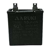 Capacitor de Arranque Cuadrado para Kit Mabe Capacitancia(UF) 15 Voltaje 250 HZ 50/60 CAARMB015i ERO Capacitor de Arranque Cuadrado para Kit Mabe Capacitancia(UF) 15 Voltaje 250 HZ 50/60 CAARMB015i ERO