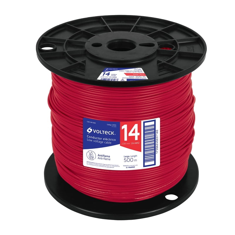 metro-de-unicable-thhw-ls-14-awg-rojo-en-carrete-de-500-m-cab-14r-500-40124 metro-de-unicable-thhw-ls-14-awg-rojo-en-carrete-de-500-m-cab-14r-500-40124