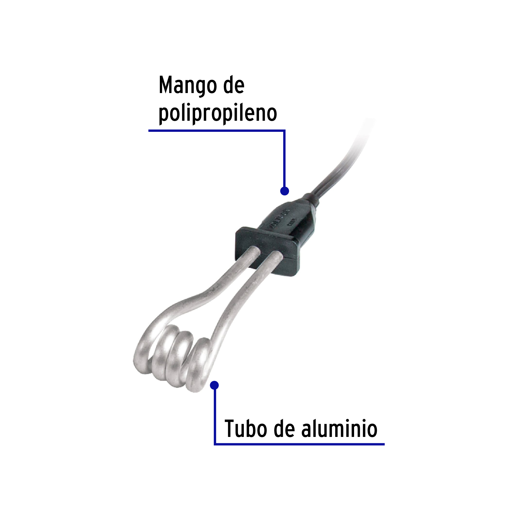 Calentador de inmersión para agua #1, 400W, 8 L Volteck - CAGU-1 / 46303 Calentador de inmersión para agua #1, 400W, 8 L Volteck - CAGU-1 / 46303