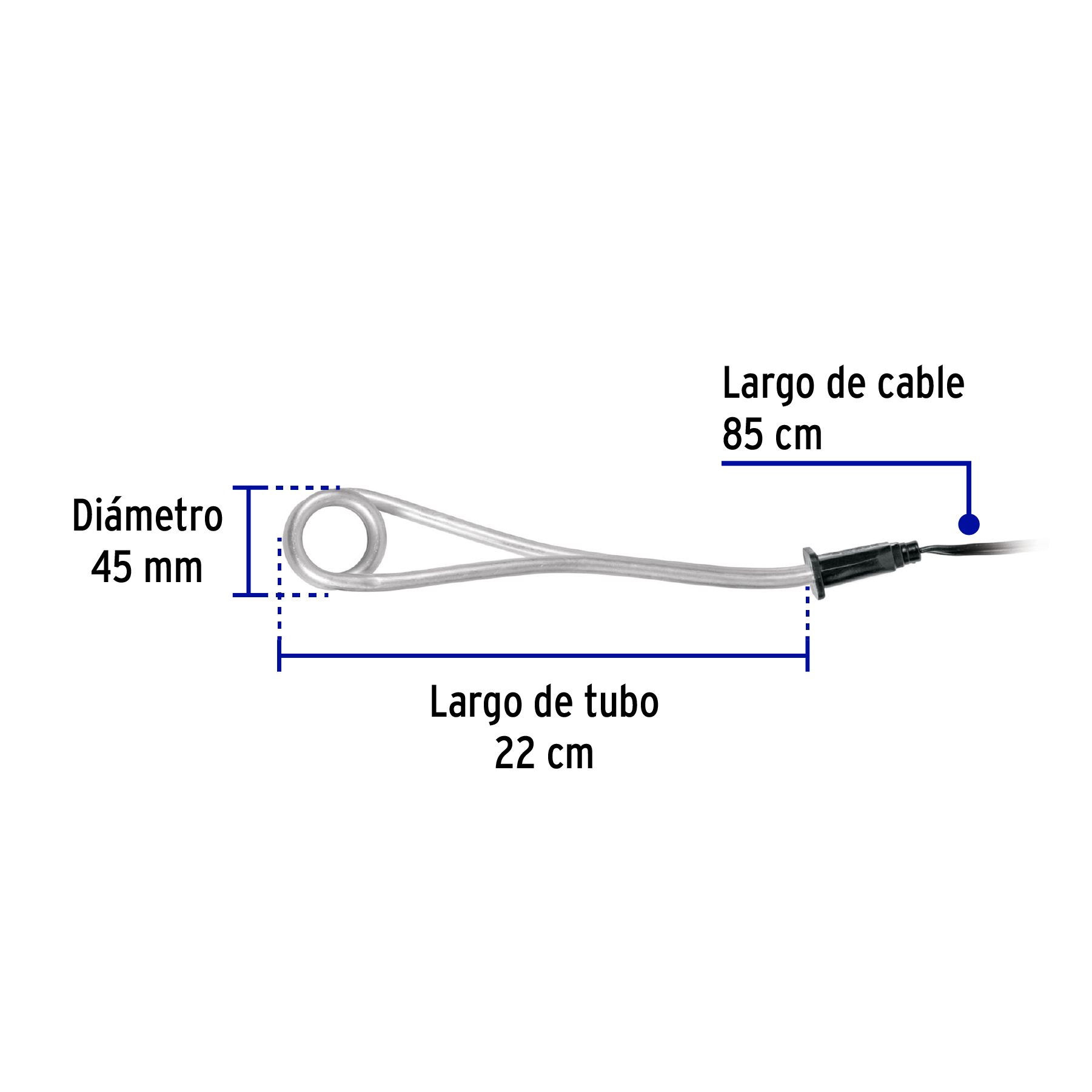 Calentador de inmersión para agua #5, 900W, 18 L Volteck - CAGU-5 / 46307 Calentador de inmersión para agua #5, 900W, 18 L Volteck - CAGU-5 / 46307