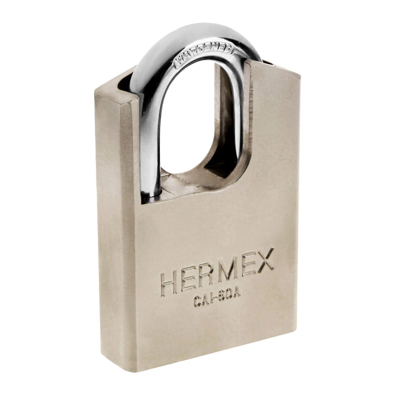 Candado de acero, máxima seguridad, 60mm, llave anti-ganzúa - CAI-60A / 43335 Candado de acero, máxima seguridad, 60mm, llave anti-ganzúa - CAI-60A / 43335