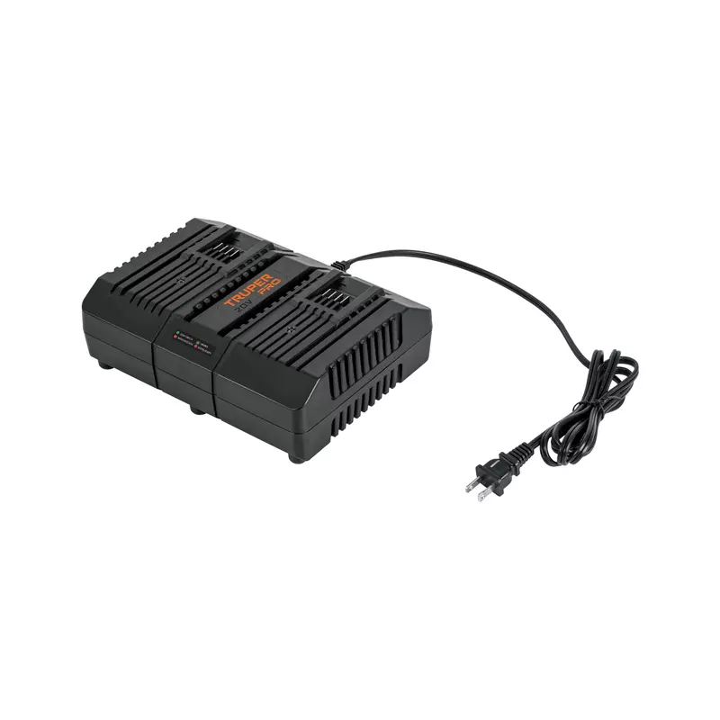 Cargador dual de baterías de ion litio 20V, TRUPER PRO, 103241 - CARD-20A Cargador dual de baterías de ion litio 20V, TRUPER PRO, 103241 - CARD-20A