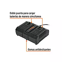 Cargador dual de baterías de ion litio 20V, TRUPER PRO, 103241 - CARD-20A Cargador dual de baterías de ion litio 20V, TRUPER PRO, 103241 - CARD-20A
