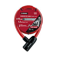 Candado de cable con llave, 15mm X 1.20 m - CB-15 / 43920 Candado de cable con llave, 15mm X 1.20 m - CB-15 / 43920