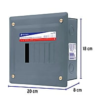Centro de carga empotrable, 6 polos, Volteck - CCE-6 / 47331 Centro de carga empotrable, 6 polos, Volteck - CCE-6 / 47331