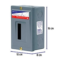 Centro de carga de sobreponer, 2 polos, Volteck - CCS-2 / 47195 Centro de carga de sobreponer, 2 polos, Volteck - CCS-2 / 47195