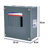 Centro de carga de sobreponer, 6 polos, Volteck - CCS-6 / 47332 Centro de carga de sobreponer, 6 polos, Volteck - CCS-6 / 47332