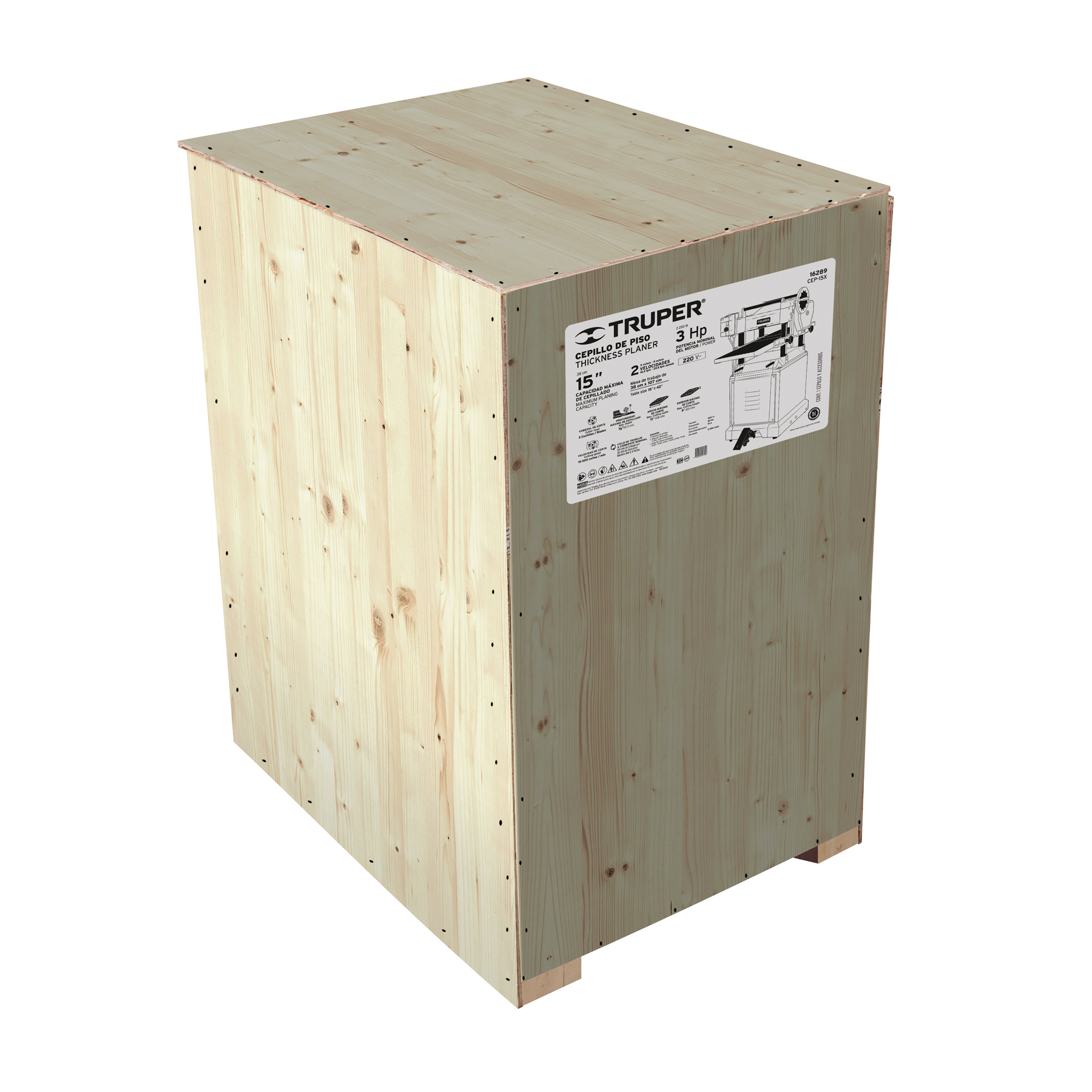 CEP-15X-2 Cepillo de piso 15', 2-1/2 HP Truper CEP-15X-2 Cepillo de piso 15', 2-1/2 HP Truper