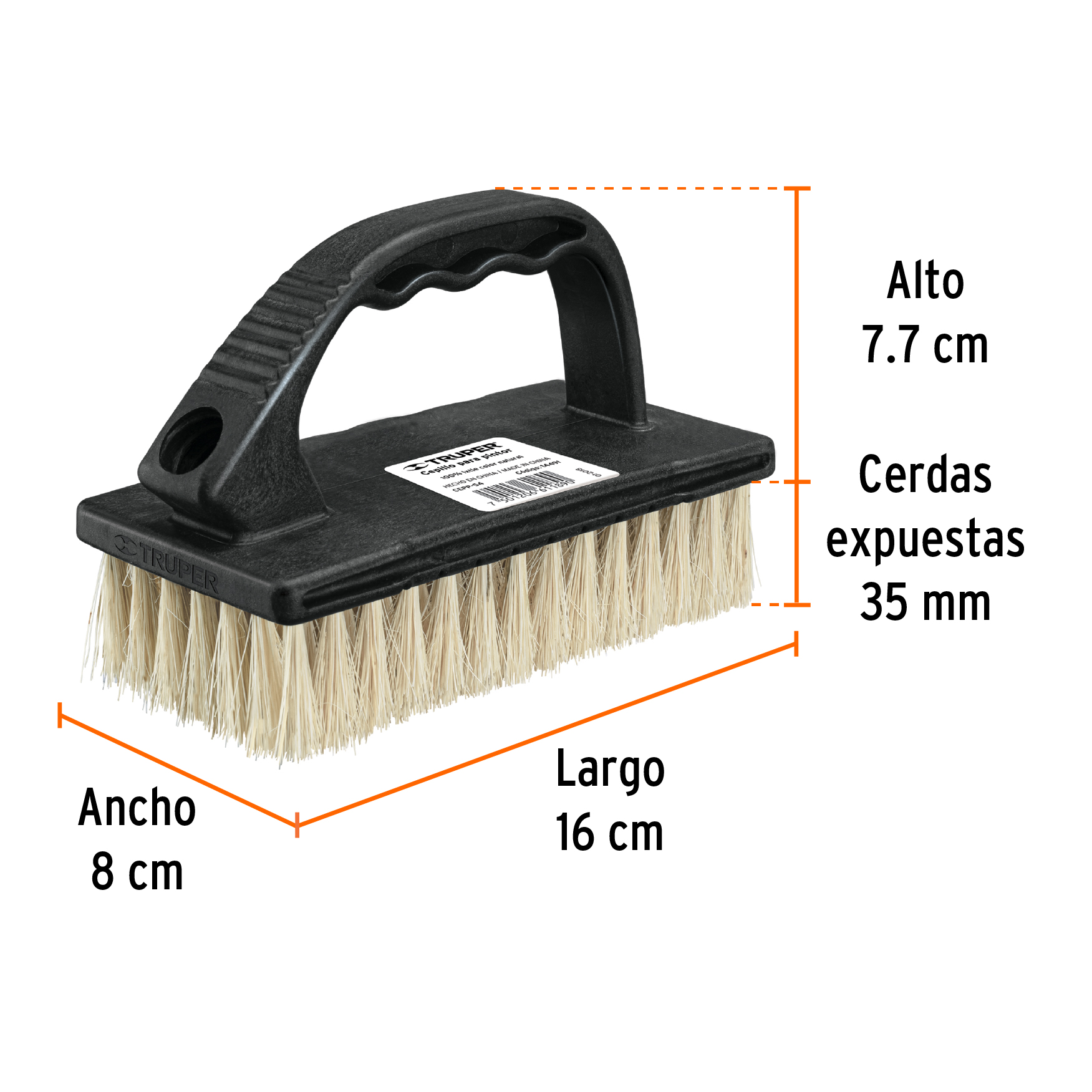 Cepillo para pintor, semi-rígido, cerda ixtle - CEPP-54 / 14491
