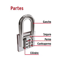 Candado de hierro, 25mm, gancho largo, caja - CH-25L / 43797 Candado de hierro, 25mm, gancho largo, caja - CH-25L / 43797