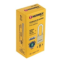 Candado de hierro, color laton, 30mm, largo, caja, Basic - CH-30PL / 27070 Candado de hierro, color laton, 30mm, largo, caja, Basic - CH-30PL / 27070