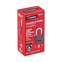 Candado de hierro, 32 mm, gancho largo, caja - CH-32L / 43793 Candado de hierro, 32 mm, gancho largo, caja - CH-32L / 43793