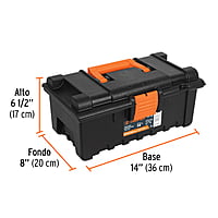 Caja para herramienta de 14' sin compartimentos - CHA-14N / 19854 Caja para herramienta de 14' sin compartimentos - CHA-14N / 19854