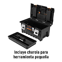Caja Plastica 22' C/Compartimentos, Naranja, Broche Metalico - Cha-22S Caja Plastica 22' C/Compartimentos, Naranja, Broche Metalico - Cha-22S