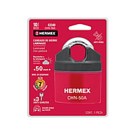 Candado de hierro, 50mm, llave anti-ganzúa, blister - CHN-50A / 43340 Candado de hierro, 50mm, llave anti-ganzúa, blister - CHN-50A / 43340