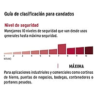 Candado de hierro, 65mm, llave anti-ganzúa, blister - CHN-65A / 43341 Candado de hierro, 65mm, llave anti-ganzúa, blister - CHN-65A / 43341