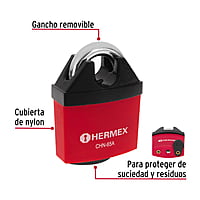 Candado de hierro, 65mm, llave anti-ganzúa, blister - CHN-65A / 43341 Candado de hierro, 65mm, llave anti-ganzúa, blister - CHN-65A / 43341