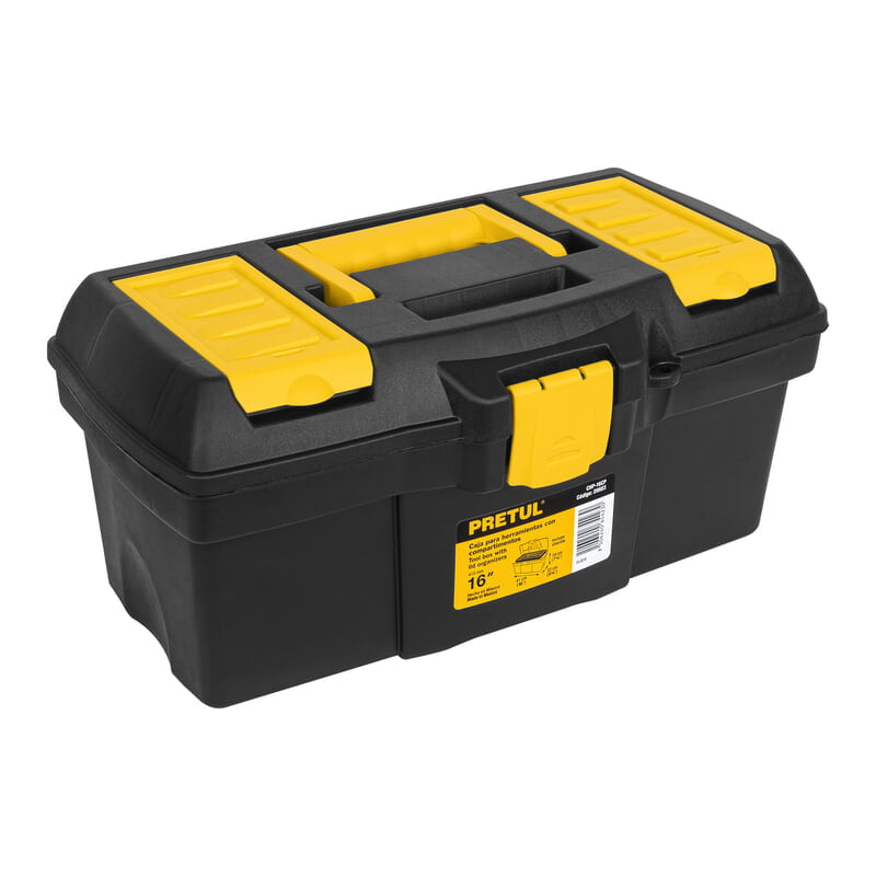 Caja plástica 16' con compartimentos, Pretul - CHP-16CP / 20603 Caja plástica 16' con compartimentos, Pretul - CHP-16CP / 20603
