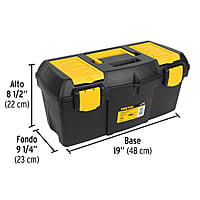 Caja plástica 19' con compartimentos, Pretul - CHP-19CP / 20604 Caja plástica 19' con compartimentos, Pretul - CHP-19CP / 20604