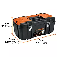 Caja para herramienta 20' c/compartimentos,broches metálicos, 102435 - CHP-20XC Caja para herramienta 20' c/compartimentos,broches metálicos, 102435 - CHP-20XC