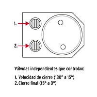Cierra puertas hidráulico color blanco - CIPU-B / 43608 Cierra puertas hidráulico color blanco - CIPU-B / 43608
