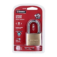 Candado de latón, 40mm, gancho largo, blister - CL-40L / 43437 Candado de latón, 40mm, gancho largo, blister - CL-40L / 43437