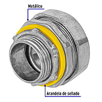Conector liquid tight 3/4' recto, Volteck - CLQ-3/4R / 46931