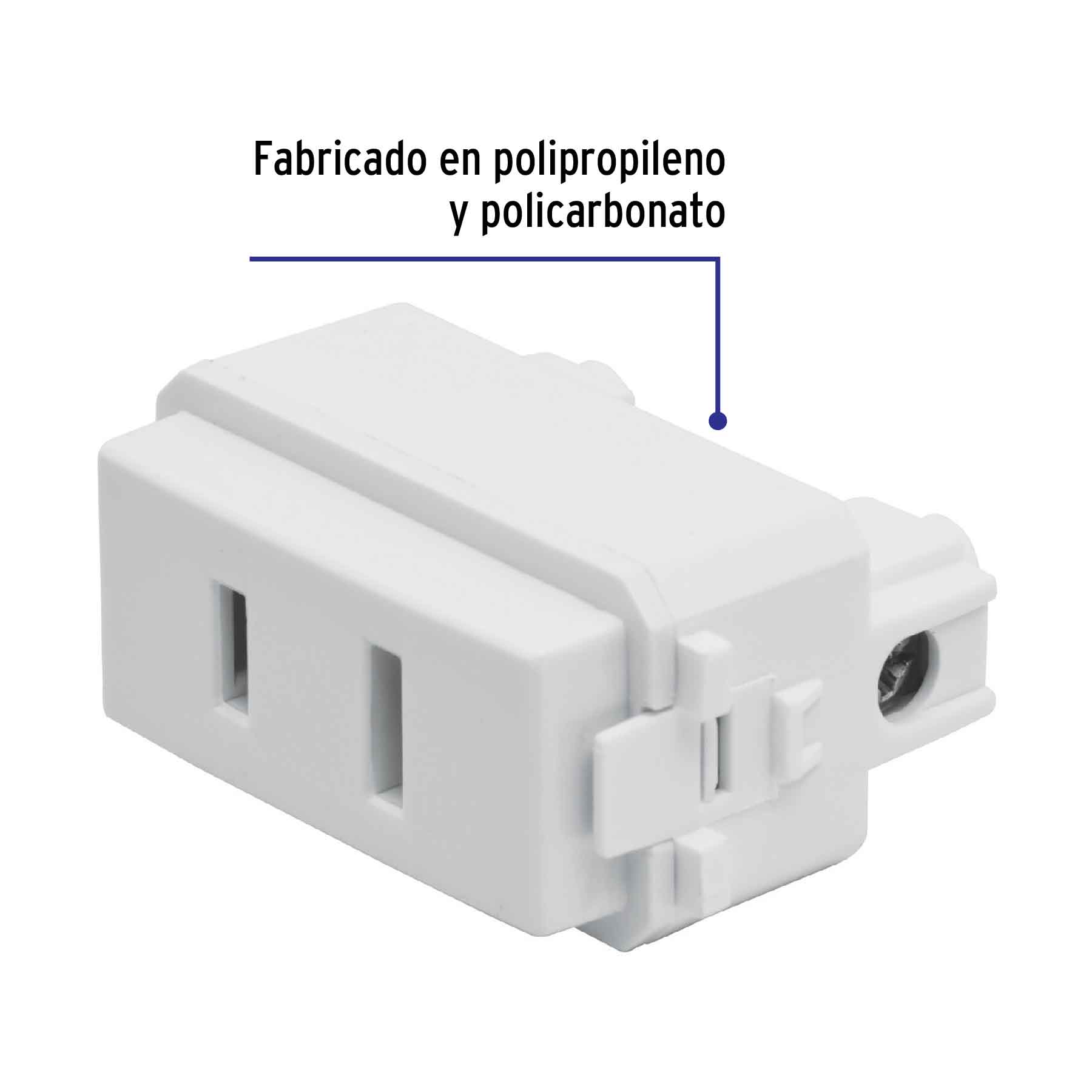 Contacto sencillo, 2polos, sin tierra, línea Italiana,blanco - CO-IB / 48135 Contacto sencillo, 2polos, sin tierra, línea Italiana,blanco - CO-IB / 48135
