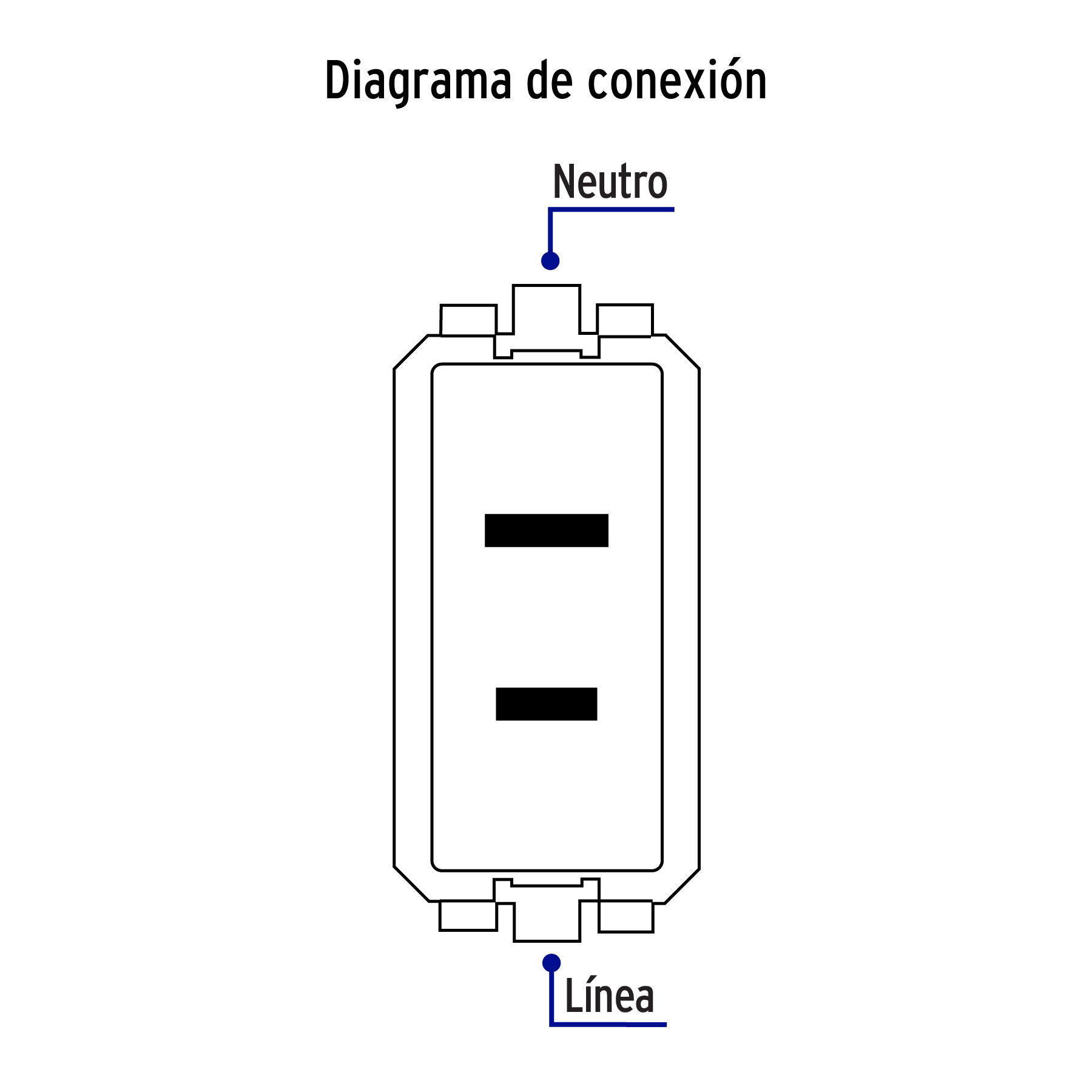 Contacto sencillo, 2polos, sin tierra, línea Italiana,blanco - CO-IB / 48135 Contacto sencillo, 2polos, sin tierra, línea Italiana,blanco - CO-IB / 48135