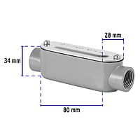 Condulet 1/2' conexión tipo C, Volteck - COLET-1/2-C / 46982 Condulet 1/2' conexión tipo C, Volteck - COLET-1/2-C / 46982