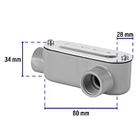 Condulet 1/2' conexión tipo LL, Volteck - COLET-1/2-LL / 46976 Condulet 1/2' conexión tipo LL, Volteck - COLET-1/2-LL / 46976