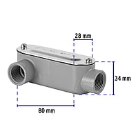 Condulet 1/2' conexión tipo LR, Volteck - COLET-1/2-LR / 46973 Condulet 1/2' conexión tipo LR, Volteck - COLET-1/2-LR / 46973