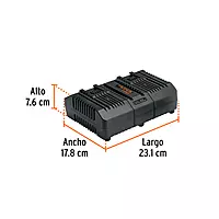 Combo cargador dual con 2 baterías de 2Ah, 20V, TRUPER PRO, 103377 - COM-CBA Combo cargador dual con 2 baterías de 2Ah, 20V, TRUPER PRO, 103377 - COM-CBA