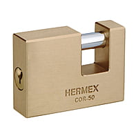 Candado antipalanca, 50mm, cuerpo de latón llave tradicional - COR-50 / 43355 Candado antipalanca, 50mm, cuerpo de latón llave tradicional - COR-50 / 43355