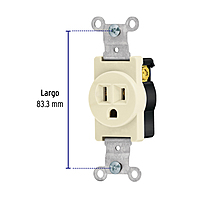 Contacto sencillo, 2 polos 3 hilos, Standard, marfil - COSE-S / 46109 Contacto sencillo, 2 polos 3 hilos, Standard, marfil - COSE-S / 46109