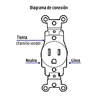 Contacto sencillo, 2 polos 3 hilos, Standard, marfil - COSE-S / 46109 Contacto sencillo, 2 polos 3 hilos, Standard, marfil - COSE-S / 46109